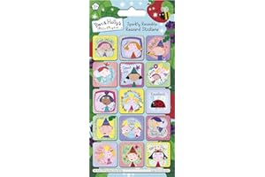 Paper Projects Holly Pegatinas Brillantes de recompensa de Ben and Holly's Little Kingdom | Producto con Licencia Oficial | Reutilizables en Superficies no porosas, 19.5cm x 9.5cm (01.70.12.050)