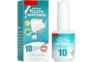 GIUTSAULL Aufhellungsfarbe für Zähne, Sofortige Zahnaufhellung, Zahnaufhellungsfarbe, für Entfernt Flecken Schmutz und Gelbe, Frischer Atem, Sicher und Effektiv für Empfindliche Zähne, 15 ml