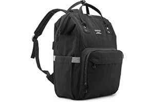 KiddyCare Mochila Bebé para Pañales con Correas Ajustables para el Hombro - Mochila Maternidad Pañalera para Niños y Niñas - Bolso Bebé con Múltiples Bolsillos, Impermeable y Lavable a Máquina