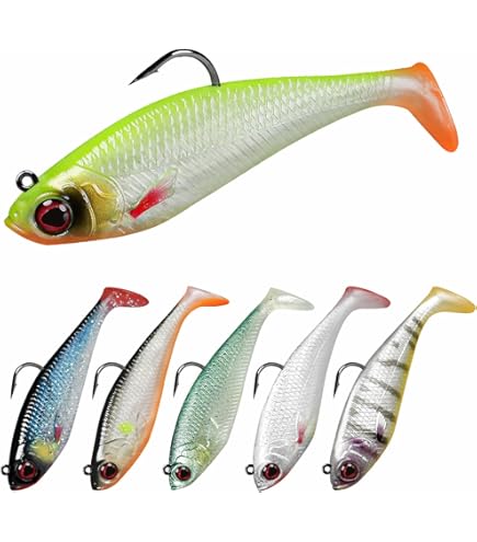 Berkley Gulp! Paddleshad - Esca Morbida Da Pesca, Profilo Realistico Con Dispersione Di Profumo, Colori Selezionati Da Pro, Testa Jig