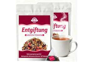 ‎ZAVONIRAE Detox Tee zum Abnehmen, 56 Tage Abnehmentee, Natürliche Kräutermischung mit Löwenzahn, Grüner Tee, Oolong Tee- Fördert Wohlbefinden, Verdauung und hilft beim Abnehmen, Wechseljahren Unterstützung