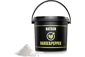 ‎HANSE&PEPPER GEWÜRZKONTOR 5kg Natron Pulver Backpulver E500 Reine Soda Natriumbicarbonat 5kg Eimer-Pro Serie