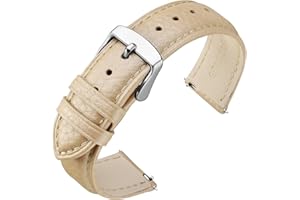 ANNEFIT Bracelet de Montre, Bracelets de Remplacement Cuir 16mm 18mm 19mm 20mm 22mm à Libération Rapide pour Femme Homme