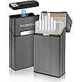 x-lighter Christmas Gifts for Women, XL079 Cigarette Case for 100's King Size, with Electric Coil Lighter, Gift Package