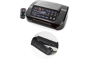 Dinamicamed ® Pressoterapia 4 Digitale Classic, Pressoterapia Linfodrenaggio Professionale 6 Programmi Di Lavoro, 4 Camere d'Aria, Pressoterapia per Casa con 2 Gambali XL