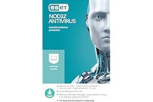 Eset NOD32 Antivirus Latest Version - 1 PC, 1 Year (Email Delivery in 2 Hours - No CD)