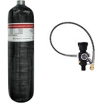 Réservoir Air Fibre Carbone 2L 4500psi + Station Remplissage - Pour Paintball, PCP, Plongée