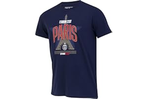 PSG T-Shirt Homme - L' Europe C'est Paris - Collection Officielle Paris Saint-Germain - Champions d' Europe 2025