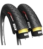 Fincci Pneu Vélo 700x32c Pliable Avec Protection Antiponcture - 28 Pouces Route VTT Vélo Électrique