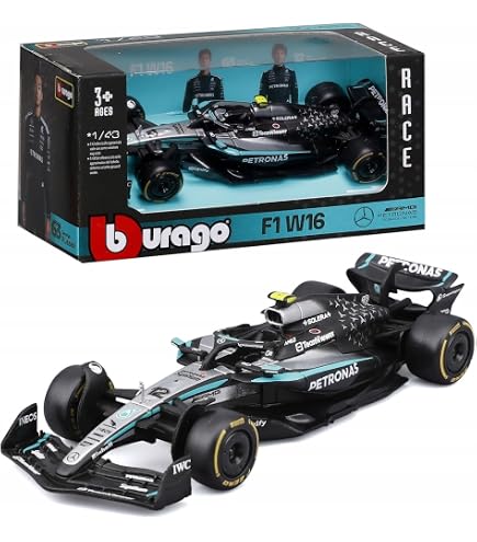 Bburago Formula 1 Mercedes-AMG Petronas F1 W15 Team (2024): 1:43