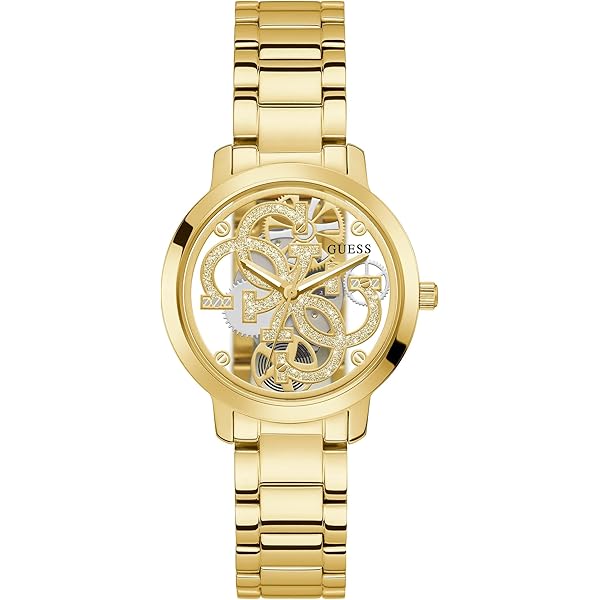 Bracciale Uomo Guess JEWELS JUMB04414JWYGT-U In Acciaio Dorato Con Cristalli E Logo Inciso