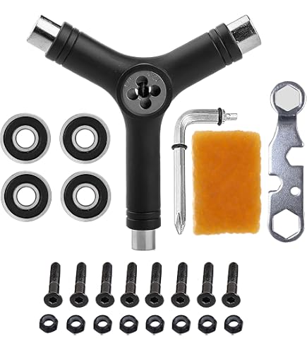 Lot De 2 Outils Multifonction Pour Skateboard - Forme T Et Y Avec Clés Allen - Réglage Trucks Et Roues