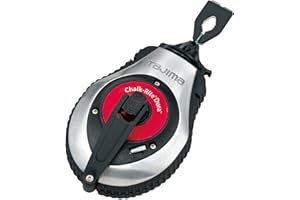 ‎TAJIMA TAJIMA Chalk Line CR401S Chalk-Rite Dura Kreidebox mit extra dicker 1 mm Schnapplinie und integriertem Griffauslöser