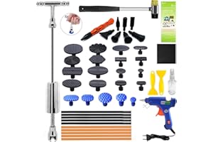RANDALFY Dellen Reparaturset Gleithammer Repair Set, Ausbeulwerkzeug Dellen Reparatur mit 21 Stück Klebel für DIY Fahrzeug Kühlschrank Waschanlage Dellen Entfernen Ausbeulwerkzeug