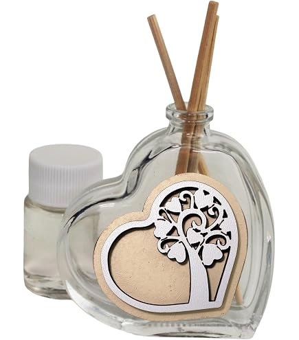 Kit 12 Profumatori Albero Della Vita DLM - Profumatore In Vetro Albero Della Vita Life Tree Diffusore Per Ambienti Profumo Matrimonio Battesimo Comunione Profumatore Vetro Madonna