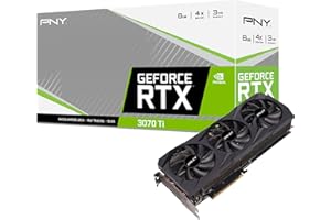 PNY Carte Graphique GeForce RTX 3070 Ti 8GB Verto Triple Fan VCG3070T8TFBPB Noir