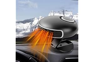 Chuankefanxing Auto Heizung, 12V 150W Autoheizung, 2 in 1 Defroster/Defogger mit 360 Grad Drehung für die Windschutzscheibe, Tragbar, Schnelle Heizleistung für Fahrzeuge