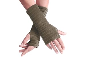 Anna Falcke Wristees® Fingerless Gloves for Unisex Adult Regular Thermal Hand Warmers with Thumbhole