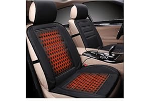 ALIEDA Autositz Heizauflage, 12V Zigarettenanzünder Sitzmatte Auto Beheizt, Professionelle rutschfeste Autositz Heizkissen, Passend für Fahrersitz,Nr.4-1Packung
