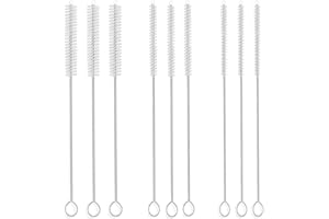 ANEI Drinking Straw Cleaner Brush Kit - (3-Size) 9-Piece Extra Long Pipe Cleaners, Straw Cleaning Brush For Tumbler, Sippy Cup, Bottle and Tube