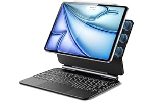 ESR iPad Air 11 inch Case with Keyboard (M3/M2, 2025/2024), iPad Pro 11 (4th/3rd/2nd/1st Gen) & iPad Air 5th/4th Magic Case, Easy-Set Floating Cantilever Stand, Precision Multi-Touch Trackpad, Black