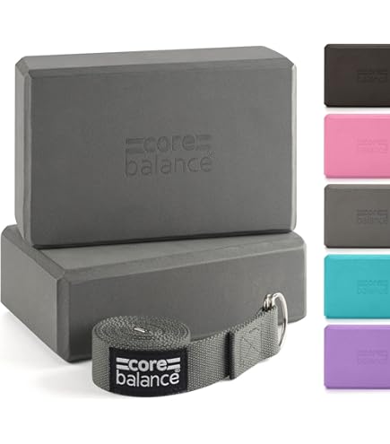 Blocchi Yoga In Schiuma Eva Alta Densità - 2 Pezzi, Blu Scuro, Per Yoga E Pilates - Foto 3