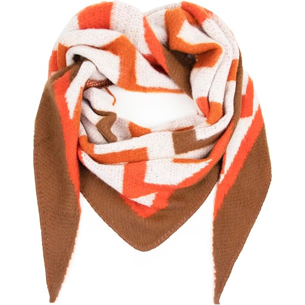 Glamexx24 Sciarpa XXL A Quadri Morbida E Calda - Donna, Poncho Oversize, Rosa-Giallo-Rosso, Taglia Unica - 4