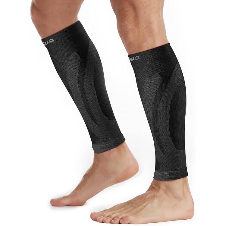 ACWOO Calf Support Compression Sleeves For Women Men, 1 Pair 23-32mmHg Class 2 Shin Splints Brace Support For Torn Muscle Pain Relief, Cramps - View #3