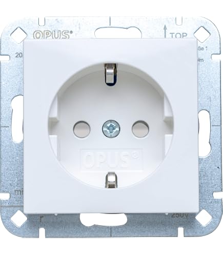 OPUS KUBUS Abdeckrahmen 1-fach – Polarweiß, Für 55x55 Mm Einsätze, Bruchsicher, PVC-frei