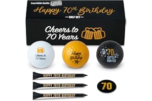 Horrible Balls Golf Birthday Gift Sets - 40th 50th 60th 70th - Perfect Novelty Golfing Present For Him or Her