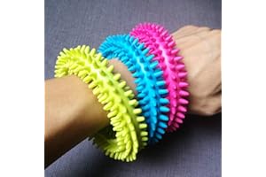 BYFRI 1pc Spiky Sensory Ring/Armband Fidget Spielzeug, Spikes Hilft Bei Der Reduzierung Stress Und Angst Kinder Jugendliche Erwachsene Sinnes Spielzeug (zufällige Farbe)
