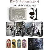 ONYX YAYINLARI KENAR BOYAMALI RAVEN AKADEMİSİ SERİSİ &Ouml;ZEL TASARIM HEDİYELİ KUTU SET-SELİN SOLARİS
