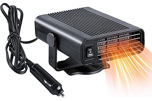 Indrnif Arbeitsscheinwerf Autoheizung 12V Tragbare Auto-Heizung Anti-Beschlag Auto Heizlüfter 120W Auto Heizung Defroster 2-in-1 Heizung/Kühlung Auto-Heizung Tragbar Auto Heizung