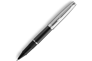 Waterman Emblème Rotulador, Negro (Black and Chrome Trim), Punta Fina