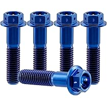 Bulloni In Titanio RISON - 5 Pezzi, M6x1.0x20mm, Testa A Cupola, Per Bici E Moto - Foto 6