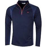 Calvin Klein Men's Micro Grid CK 1/2 Zip Layer Pullover