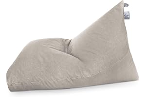 Happers Pouf Pyramide XL Naylim Mat Pierre pour Extérieur avec Rembourrage Inclus