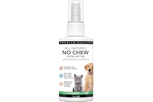 THE HEALTHY DOG CO Tutti Naturale Spray Repellente Antimorso per Cani alla Mela | Spray Antimorso Repellente per Addestrare Gatti e Cuccioli | Spray Amaro con Formula Naturale e Sicura | Senza Agenti Chimici | 150 ml