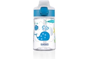 ‎SIGG SIGG - Tritan Trinkflasche Kinder - Miracle - Mit Trinkhalm - Auslaufsicher - Federleicht - BPA-frei - aus kratzresistentem Tritan - Schule & Sport - 0,35L / 0,45L