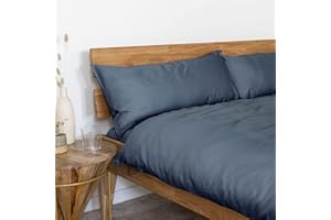 ‎AGA.PIE AGAPIE - Bambus Lyocell Kopfkissenbezug 80x40 cm - Dunkel-Blau, 100% Bio Oeko-Tex 100, für Allergiker, Antibakteriell, Ganzjahres-Bettwäsche, Atmungsaktiv, Geruchshemmend, Besonders sanft