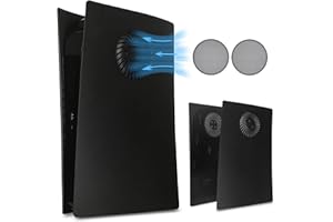 Façades pour P5 édition Digitale Panneau de Remplacement pour Digitale Console DOBEWINGDELOU Latéral Accessoires Protection Contre Les Rayures et la Poussière Boîtier ABS Noir