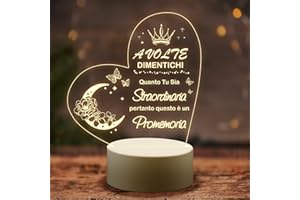 PRSTENLY Regalo Donna, Acrilico Lampada Regali Migliore Amica Sorella Donna Natale Compleanno Festa Della Mamma San Valentino Pasqua