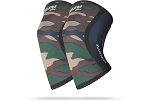 Hustlers Only Knee Sleeves Weightlifting 5mm Neoprene Compression Knee Braces for Instant Joint Pain Relief Knee Support Sleeves for Gym Training, Powerlifting, Squats, Fitness and Workout (Camo, XL)