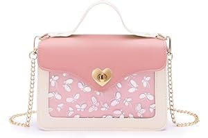 KALIDI Little Girls Handbags Heart Shaped Lock Girls Purse Mini Crossbody Bags Chain Kids Handbag Shoulder Bag for Girls Children Toddler Teens