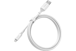 OtterBox, Wzmocniony kabel USB-A na Lightning, certyfikat MFi, kabel ładujący do iPhone'a i iPad, bardzo wytrzymały, testowany na zginania i zgniecenia, 1M, Biały