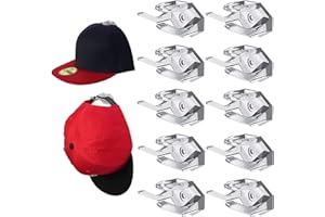 EACHPT Lot de 10 crochets autocollants Support mural minimaliste pour chapeaux