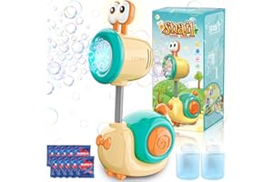 YOTOY Toys for 3 4 5 6 7 8 Year Old Kids: Snail Bubble Machine for Kids Birthday Party Gifts for 3-8 Year Old Boys Girls Toddler Bubble Blower Maker Toy for Baby Bath Indoor Outdoor Toy Garden Games