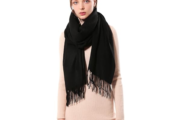 Leisofter Écharpe Femmes Élégant Cachemire Foulards Pashmina Pour Automne Hiver Écharpea Chaud de Grande Taille, 200 * 70 cm