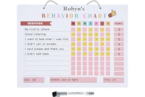 CJ&M Magnetic Star/Reward Chart for Kids - Encourages Good Behaviour Chart,Behavior Reward Chart, Classroom Behavior Chart, With 70 Magnetic Star and Dry Erase Markers