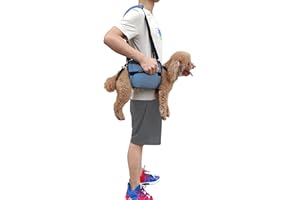 COODEO Chusta do noszenia psa, plecak awaryjny, wsparcie nóg zwierząt domowych, uprząż do przycinania paznokci, nosidełko dla starszych psów, urazy stawów, zapalenie stawów, schody w górę i w dół (M,